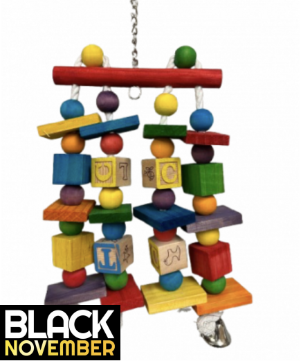 9 X Parrot Toy Pack - African Grey, Amazon, Eclectus, Cockatoo Etc - RRP £134.91 - Pack 3